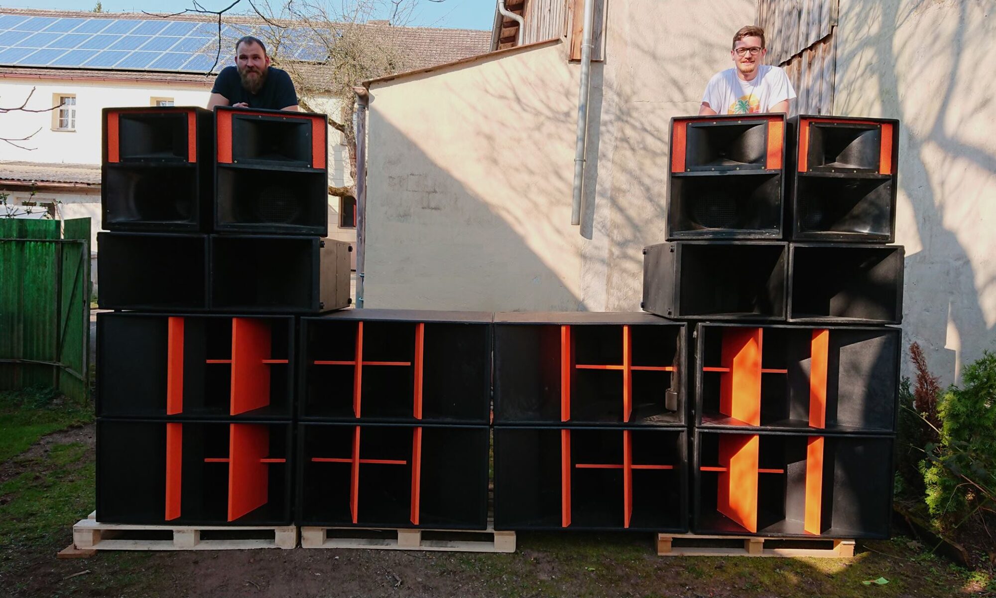 Das Schwarten Sound System mit seinen beiden Erbauern